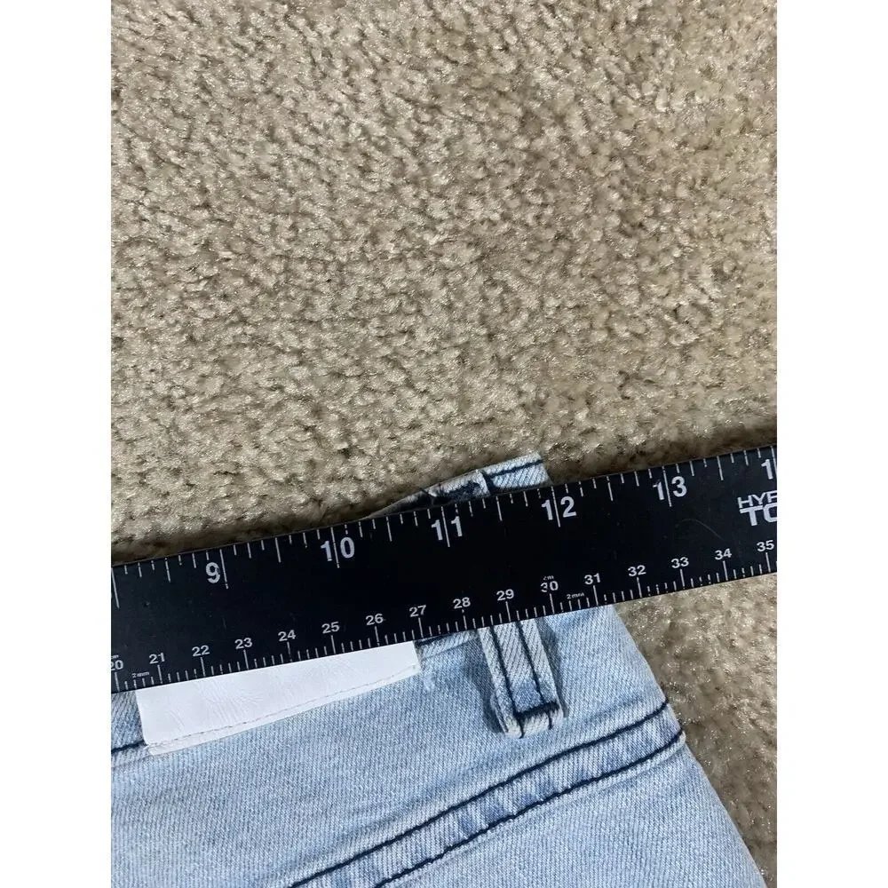 Nasty Gal Women's Size 25 Blue Skinny Distressed Light Wash Jeans 232